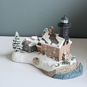 Christmas 1998 Old Field Point Ny #707 Harbour Lights 6819, In‎ Box, Great! T66